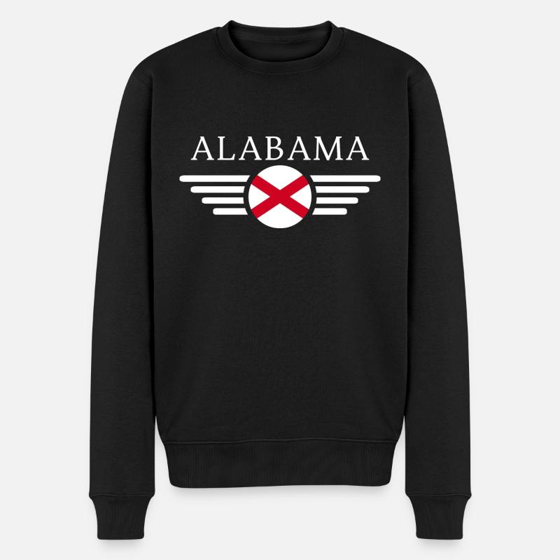 États-Unis États de l’Alabama - Pull Premium bio Homme - noir