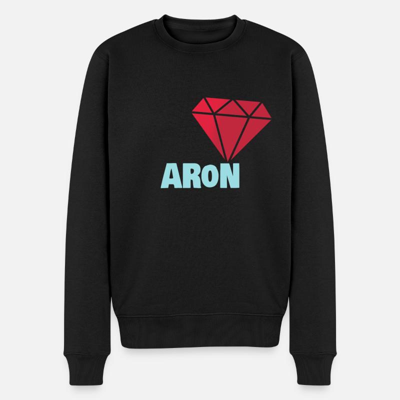 Cadeau pour Aron - Pull Premium bio Homme - noir