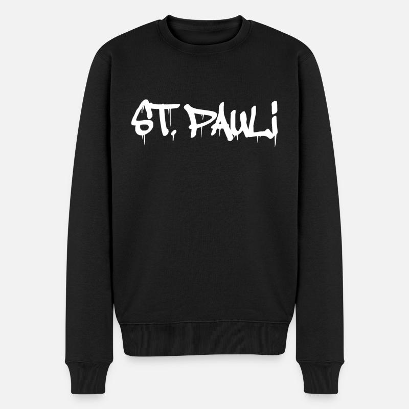 St. Pauli Hambourg Sankt Pauli - Pull Premium bio Homme - noir