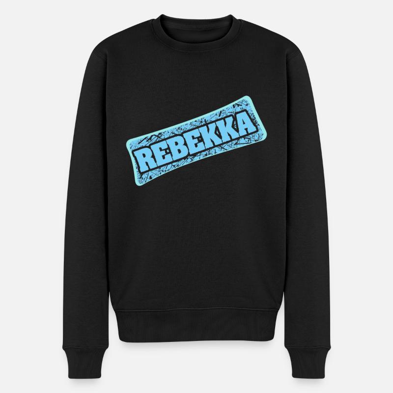 prénom Rebekka - Pull Premium bio Homme - noir