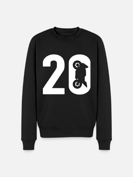 20 Biker Motorcycle 20 - Men's Premium Organic Jumper - black