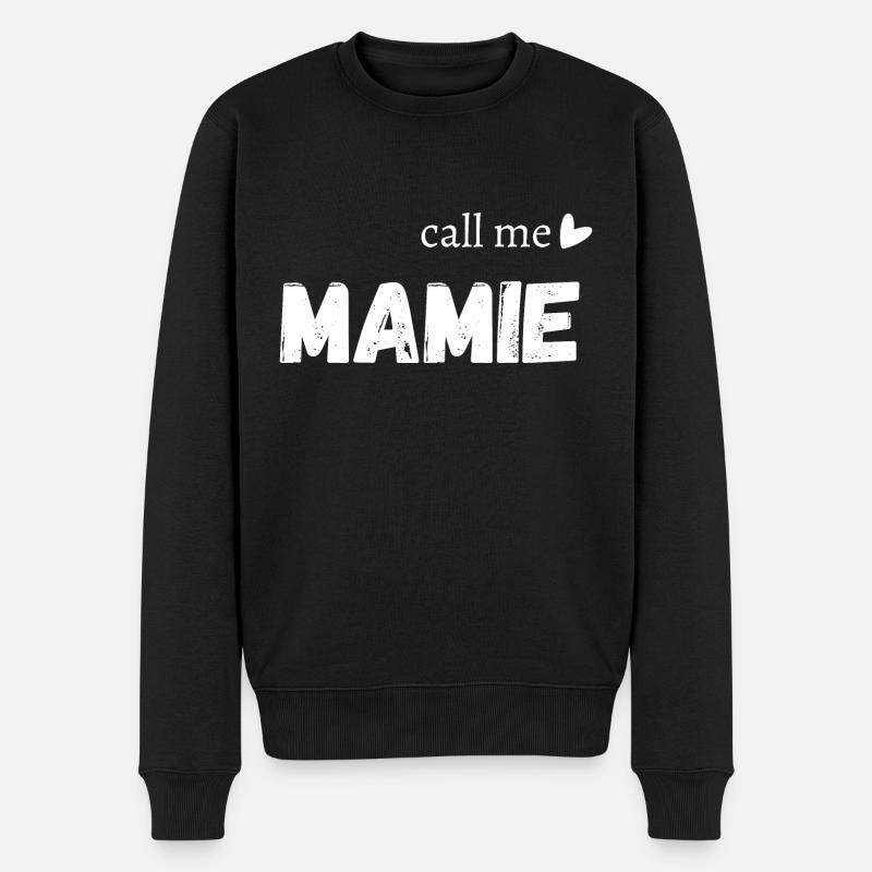 Nenn mich Oma - Männer Premium Bio Pullover - Schwarz