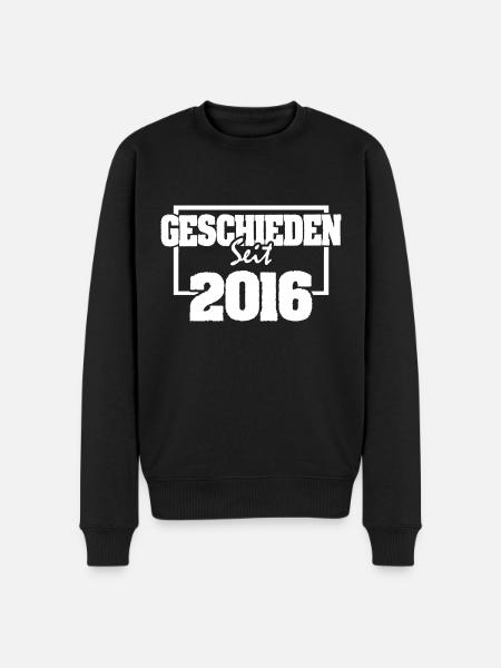 Jahr 2016 - Männer Premium Bio Pullover - Schwarz