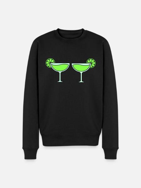 cocktails - Männer Premium Bio Pullover - Schwarz