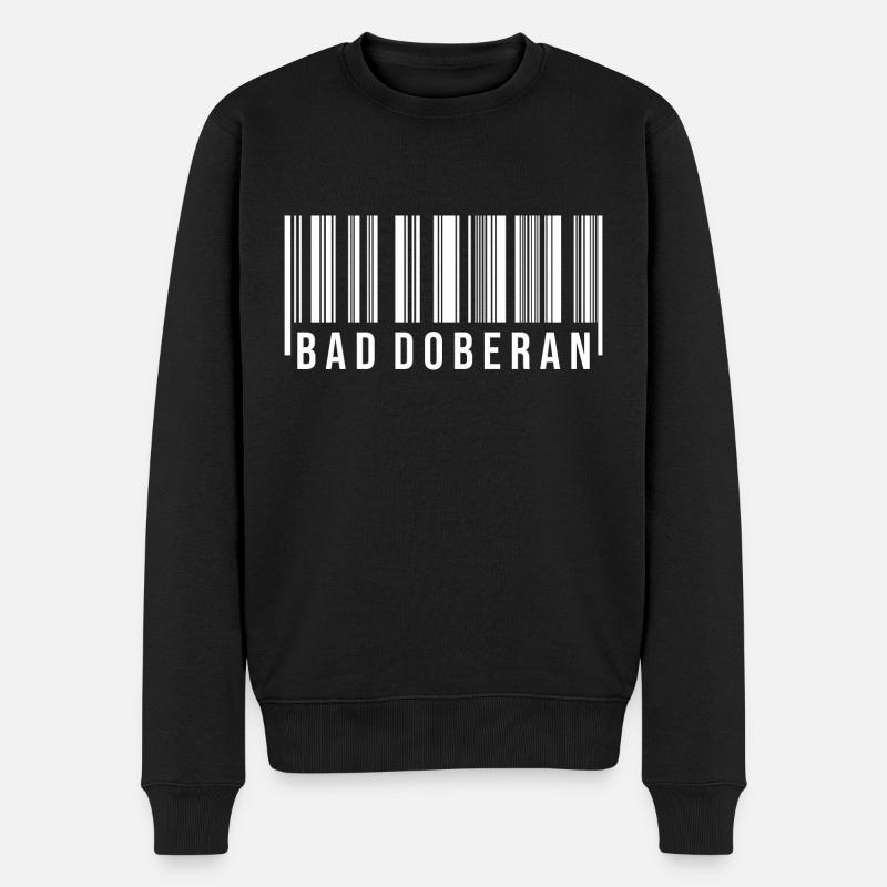 Bad Doberan Strichcode - Männer Premium Bio Pullover - Schwarz