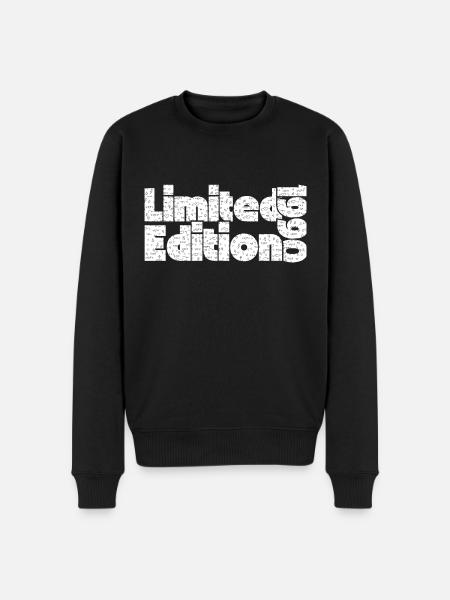 Limitierte Auflage 1990 - Männer Premium Bio Pullover - Schwarz