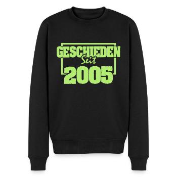 Single 2005 - Männer Premium Bio Pullover - Schwarz - Vorne - Nico (187cm)