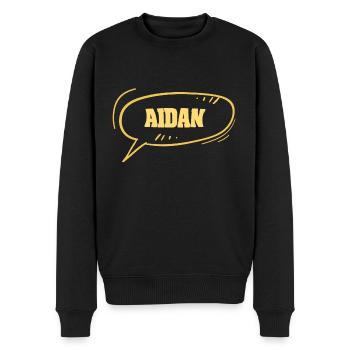 Aidan - Pull Premium bio Homme - noir - Devant - Nico (187cm)