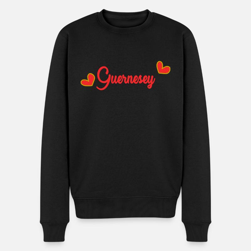 GUERNESEY - Pull Premium bio Homme - noir