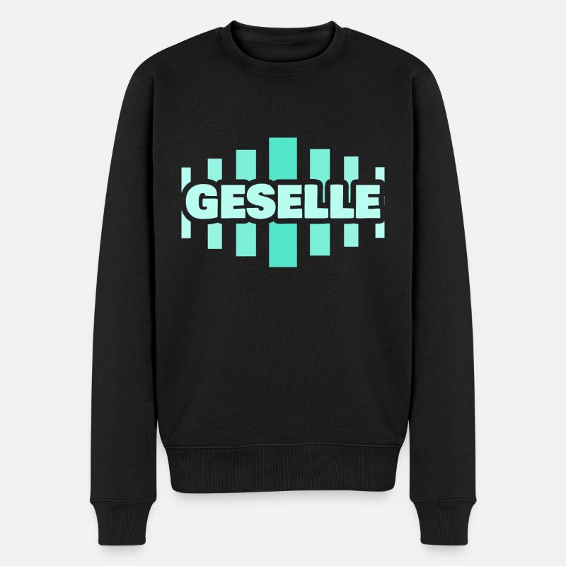 Geselle - Männer Premium Bio Pullover - Schwarz