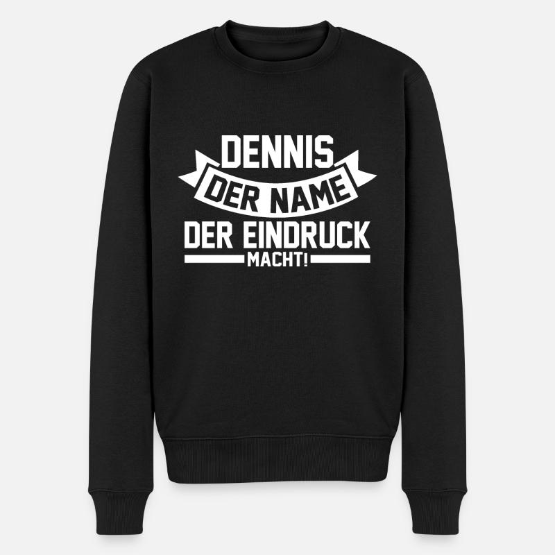 Prénom Dennis - Pull Premium bio Homme - noir