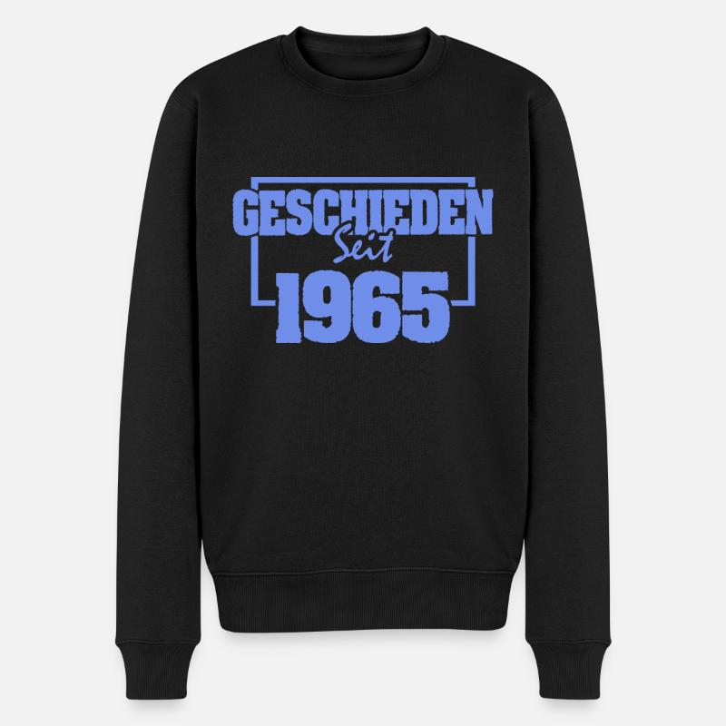 Geschieden 1965 - Männer Premium Bio Pullover - Schwarz
