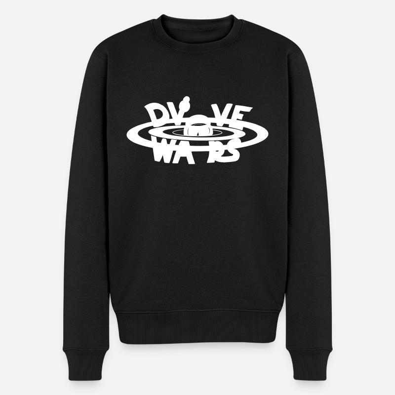 Strickversion Diving - Männer Premium Bio Pullover - Schwarz