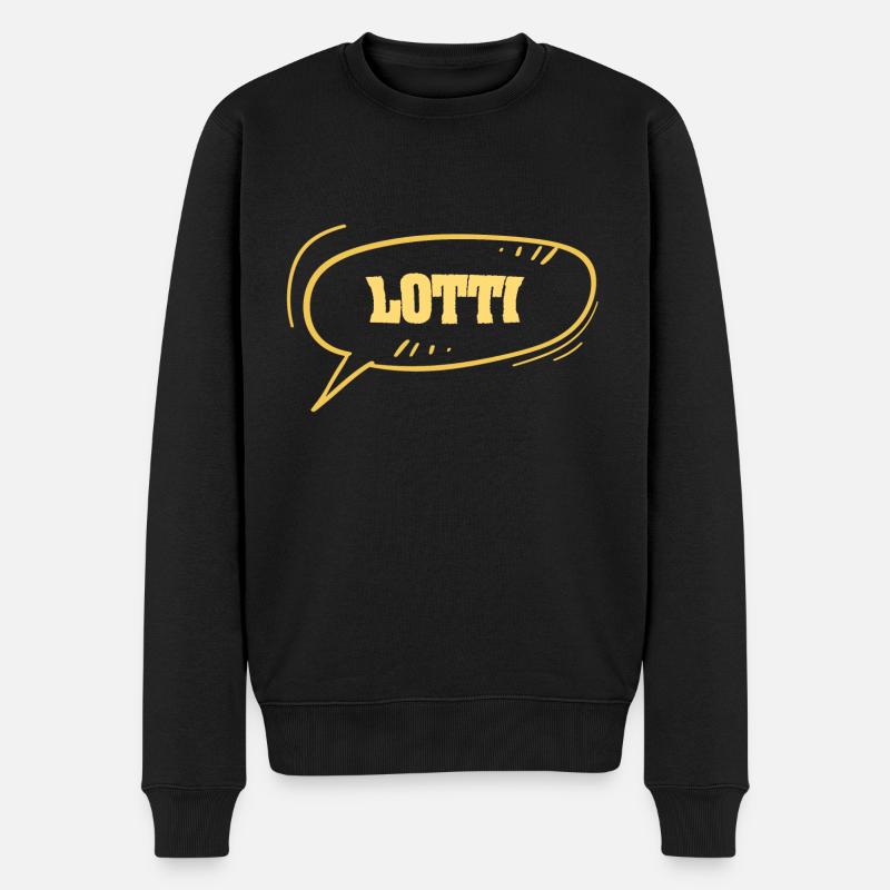 Geschenk für Lotti - Männer Premium Bio Pullover - Schwarz