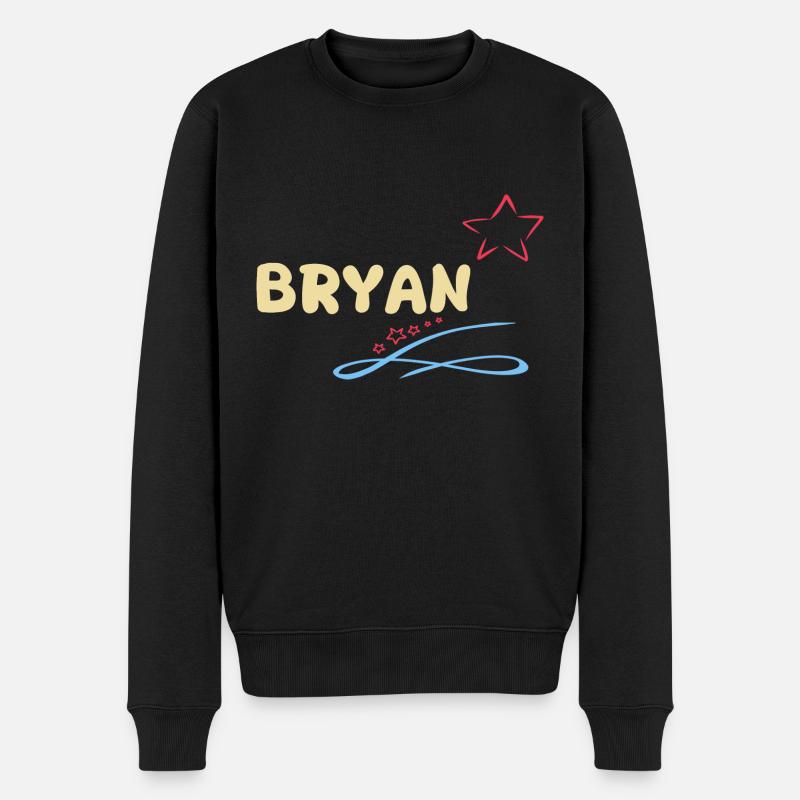 Geschenk Bryan - Männer Premium Bio Pullover - Schwarz