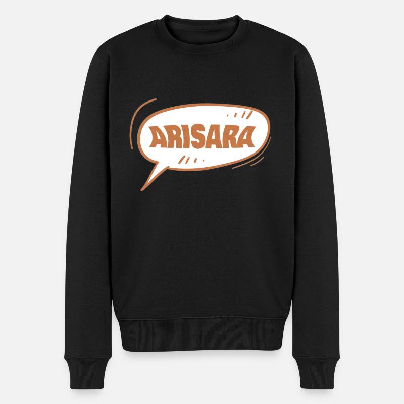 Arisara - Männer Premium Bio Pullover - Schwarz