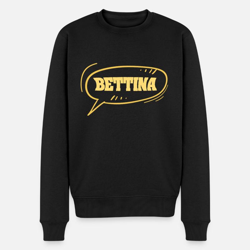 Geschenk für Bettina - Männer Premium Bio Pullover - Schwarz