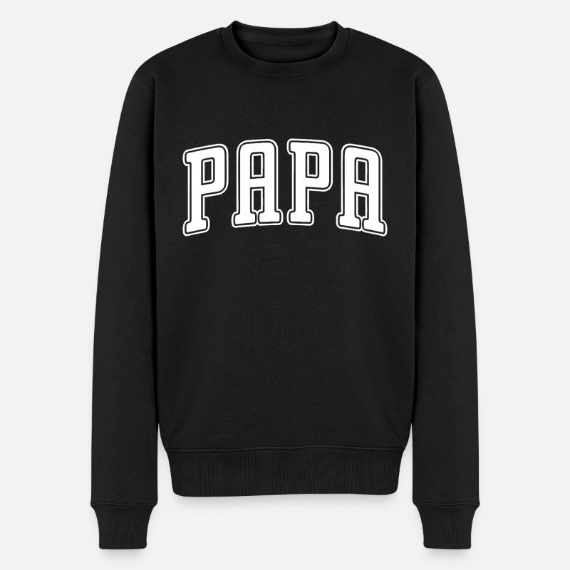 Papa - Pull Premium bio Homme - noir