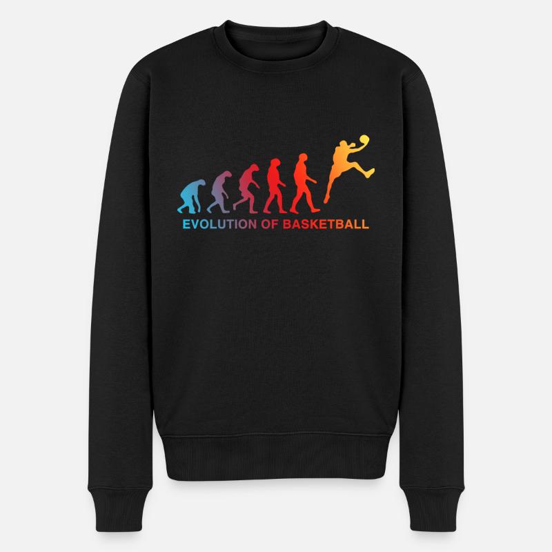 Évolution du dégradé du panier - Pull Premium bio Homme - noir