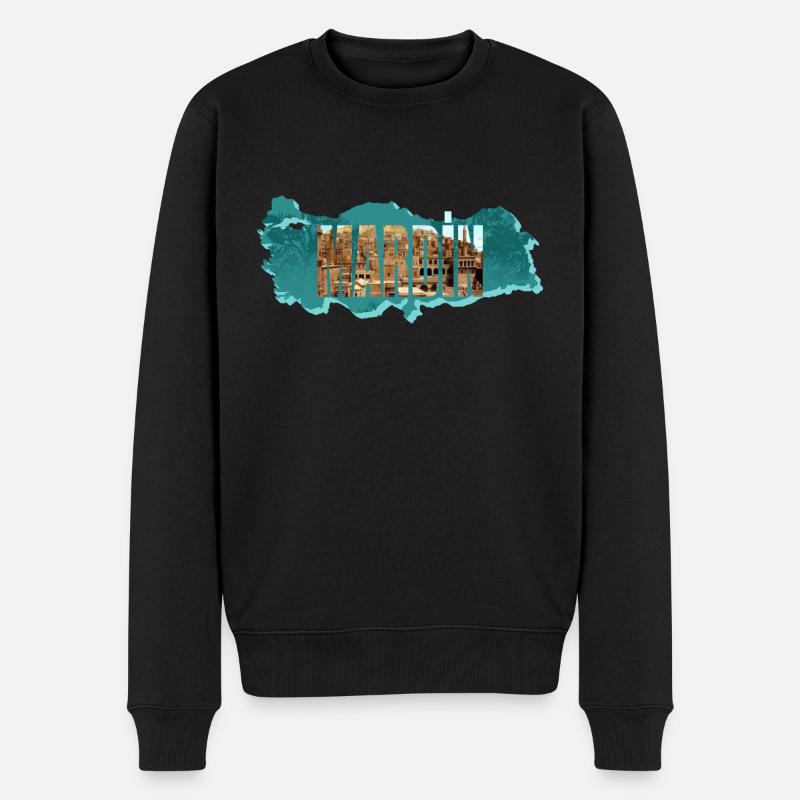 mardin panorama - Männer Premium Bio Pullover - Schwarz