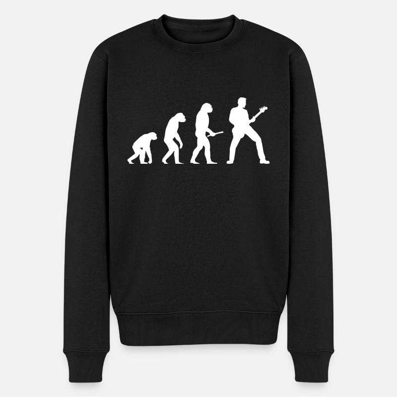 Guitar Evolution - Guitars Guitar Playercuteblacki - Men's Premium Organic Jumper - black