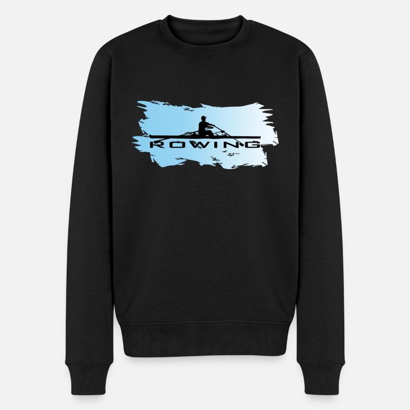 Ramer, Un Rameur, Eau - Pull Premium bio Homme - noir