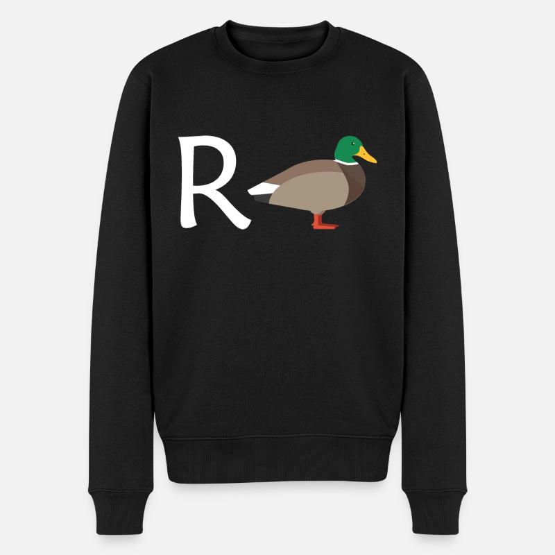 Rente Ente Ruhestand Pension Frührente Geschenk - Männer Premium Bio Pullover - Schwarz