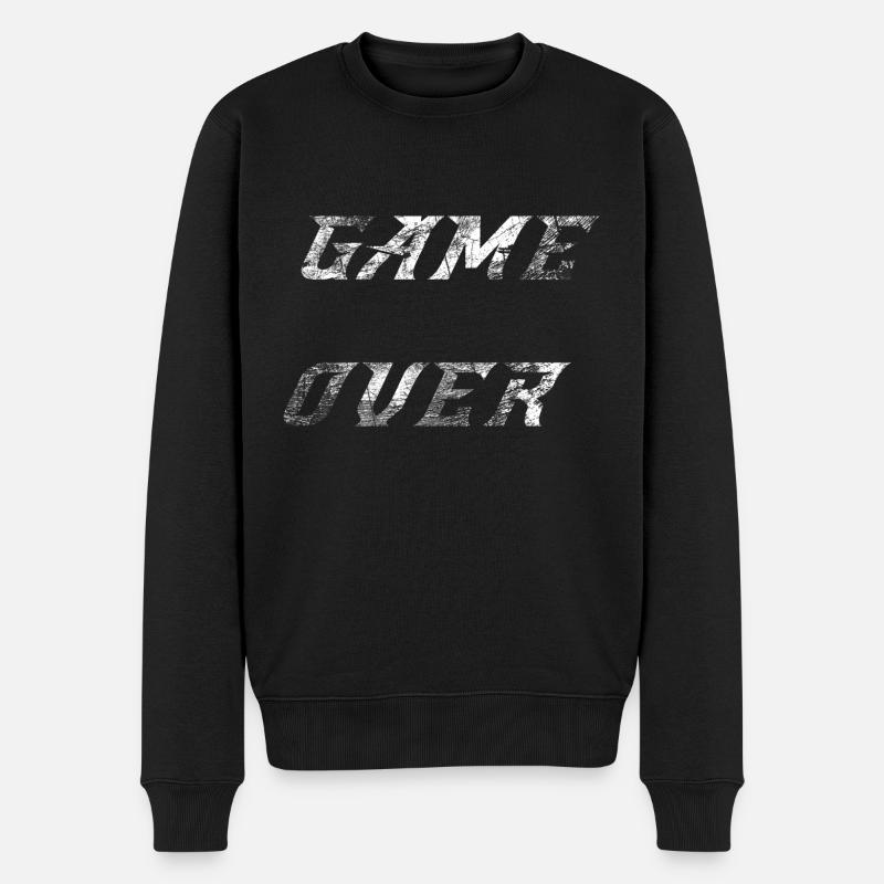 Game Over grunge - Pull Premium bio Homme - noir