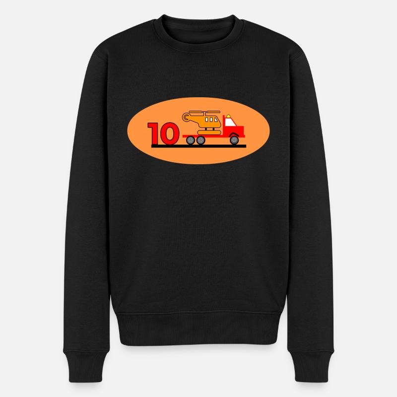 Truck - Männer Premium Bio Pullover - Schwarz