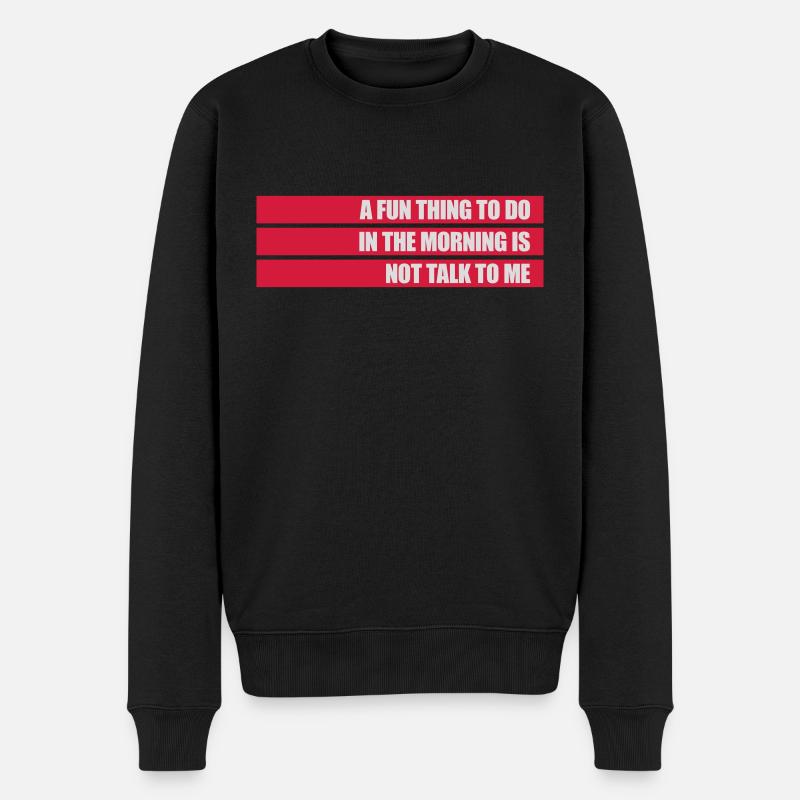 ne me parle pas - Pull Premium bio Homme - noir