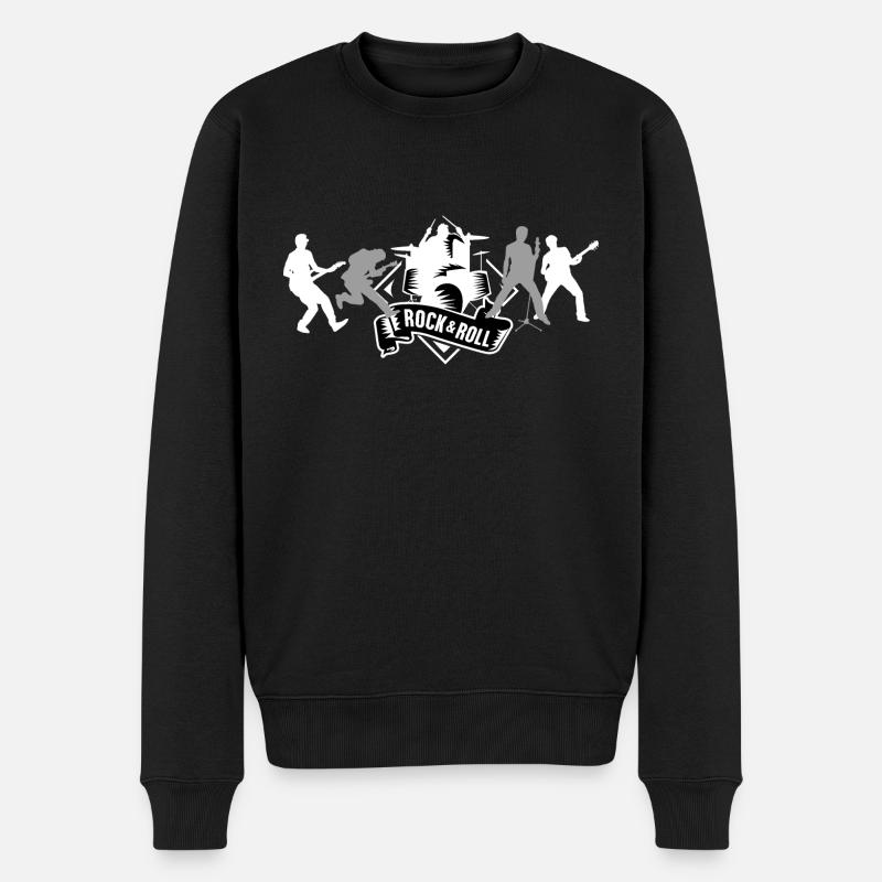 Rock n Roll Noir - Pull Premium bio Homme - noir