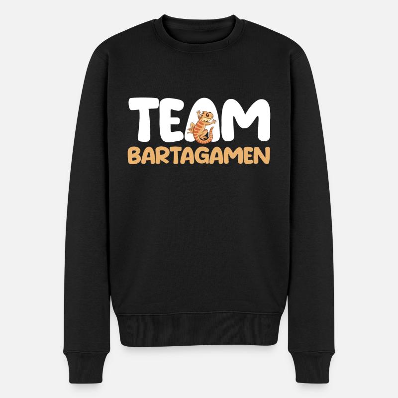 Reptilien Bartagame Bartagamen - Männer Premium Bio Pullover - Schwarz