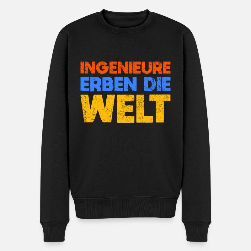 Ingenieure Erben Die Welt - Männer Premium Bio Pullover - Schwarz
