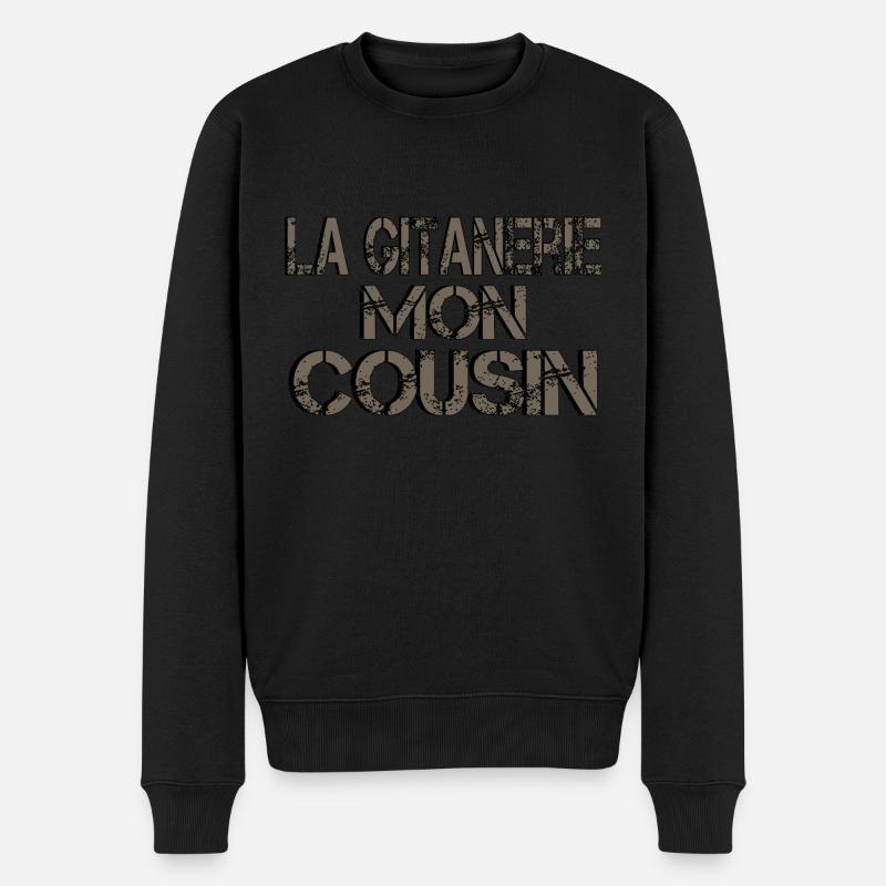 La Gitanerie Mon Cousin - Pull Premium bio Homme - noir