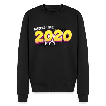 3ème anniversaire rétro dans le style Pop Art Comic Book - Pull Premium bio Homme - noir - Devant - Nico (187cm)