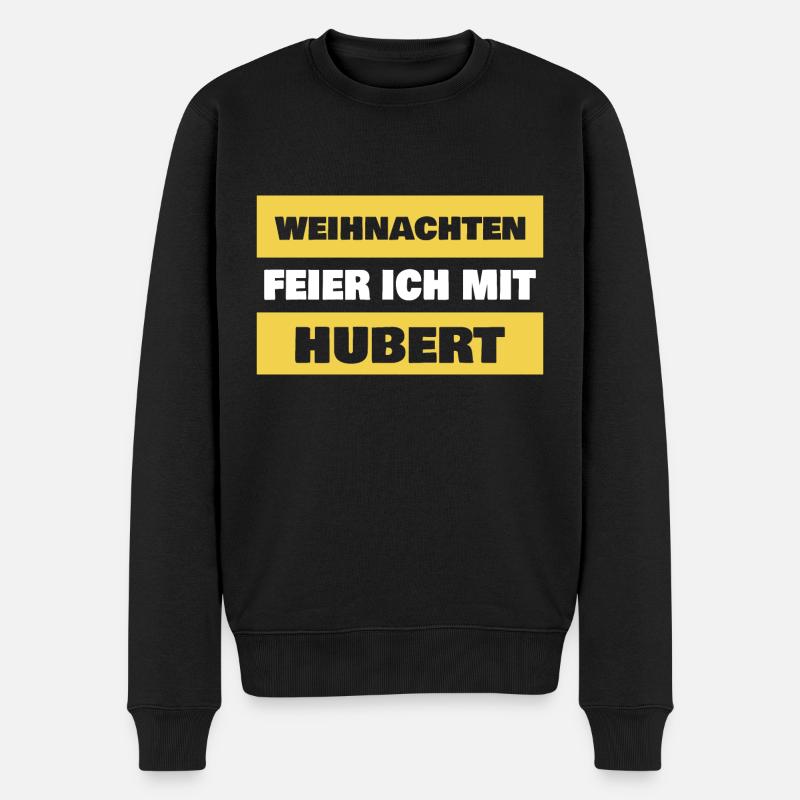 Hubert - Männer Premium Bio Pullover - Schwarz