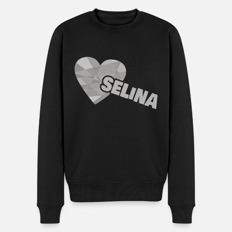 Geschenk für Selina - Männer Premium Bio Pullover - Schwarz