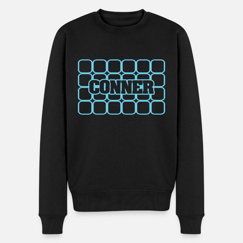 Conner - Männer Premium Bio Pullover - Schwarz