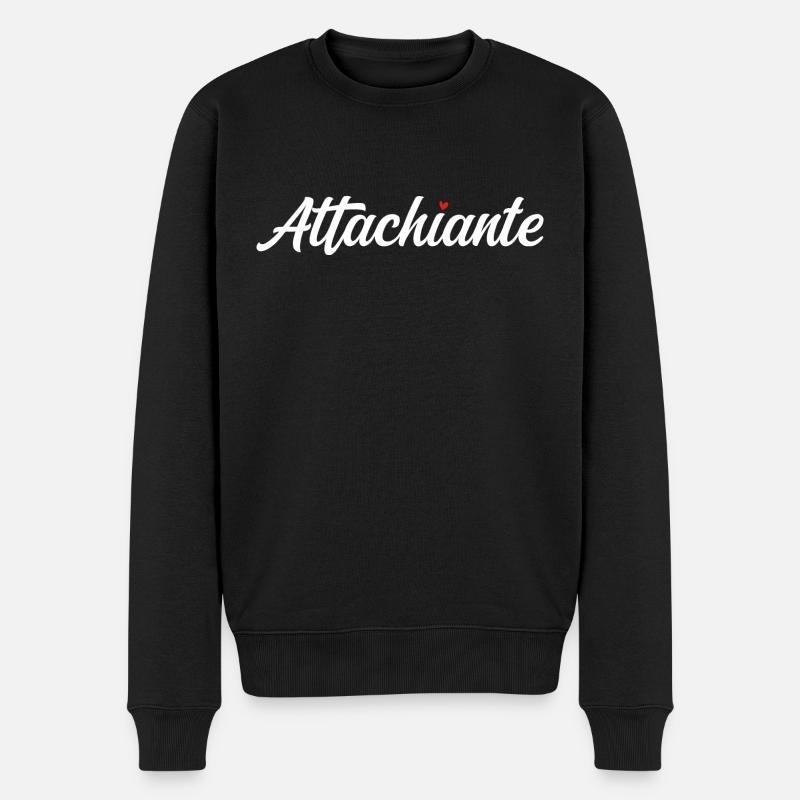 Attachiante - Pull Premium bio Homme - noir