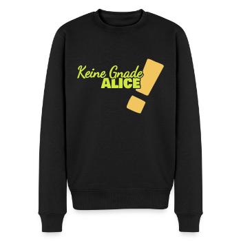Funny Alice - Men's Premium Organic Jumper - black - Front - Nico (187cm)