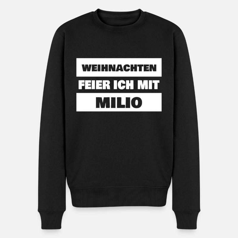Milio comme prénom - Pull Premium bio Homme - noir