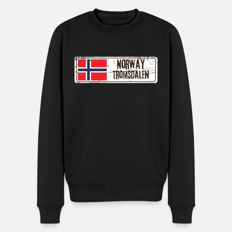 Tromsdalen, Norvège - Pull Premium bio Homme - noir