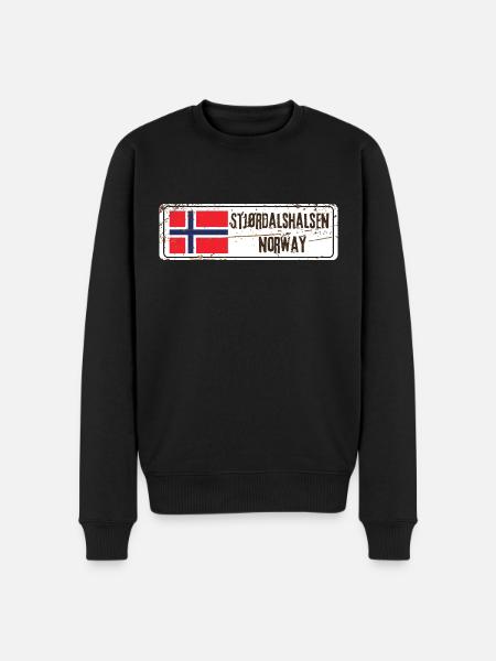 Stjordalshalsen Norway - Men's Premium Organic Jumper - black