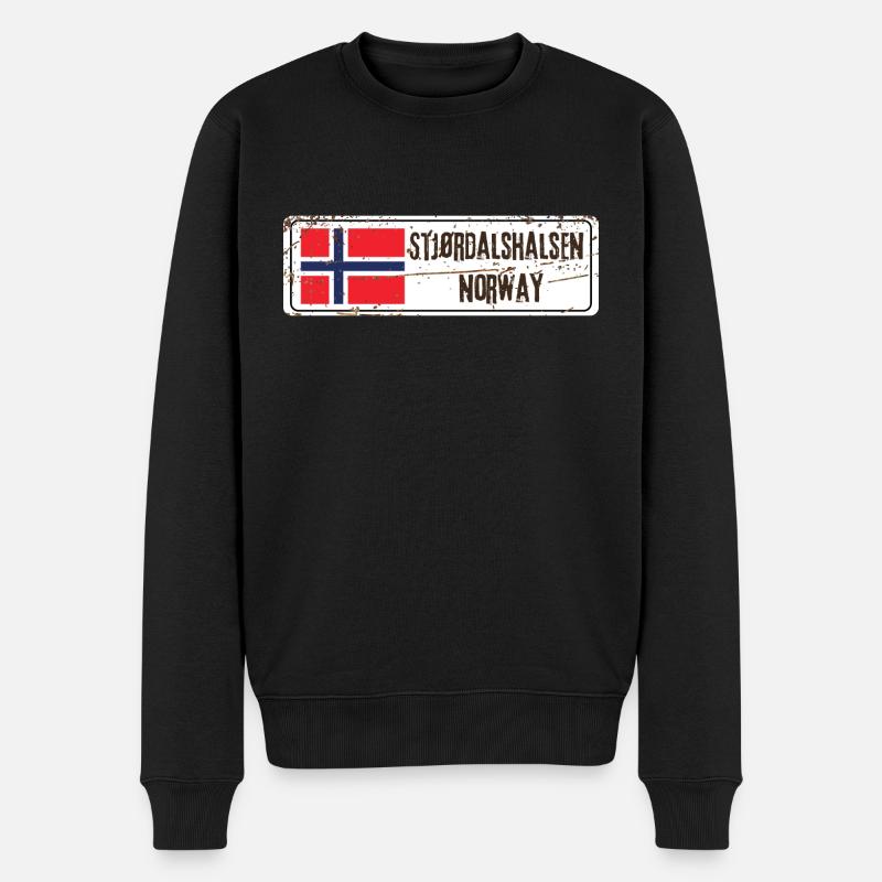 Stjordalshalsen, Norvège - Pull Premium bio Homme - noir