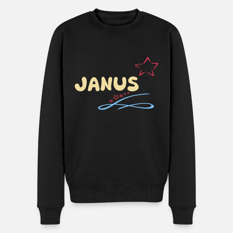 Cadeau Janus - Pull Premium bio Homme - noir
