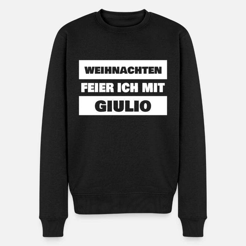 Prénom Giulio - Pull Premium bio Homme - noir