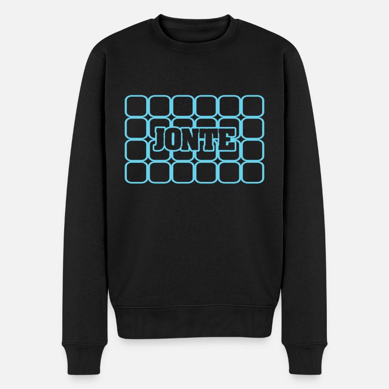 Jonte als Männername - Männer Premium Bio Pullover - Schwarz