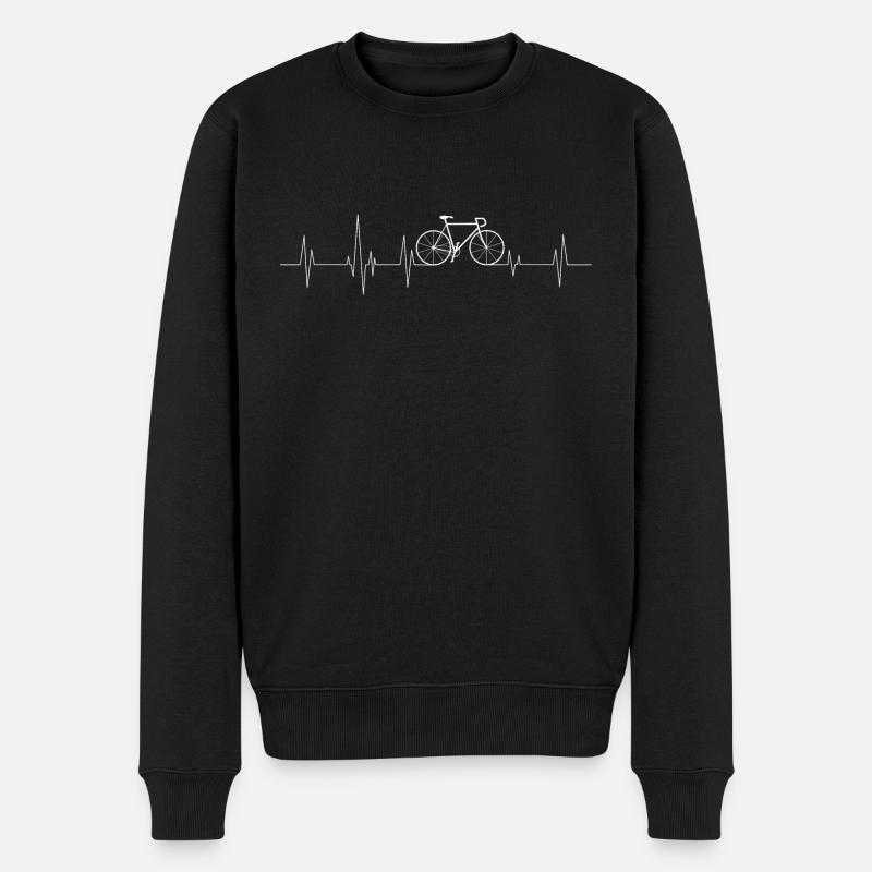 Battement de coeur de vélo - Pull Premium bio Homme - noir