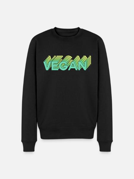 vegan - Men's Premium Organic Jumper - black