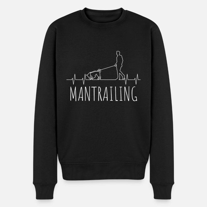 Puls Mantrailing Findehund Hundeliebhaber Geschenk - Männer Premium Bio Pullover - Schwarz